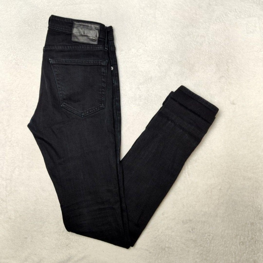 AG Adriano Goldschmied Jeans Mens 31x34 Black The Stockton‎ Skinny Extra-Slim